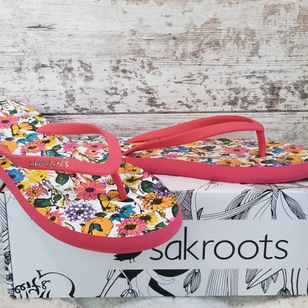 BRAND NEW!! sakroots Encore VLite Flip Flops - Picture 3 of 6